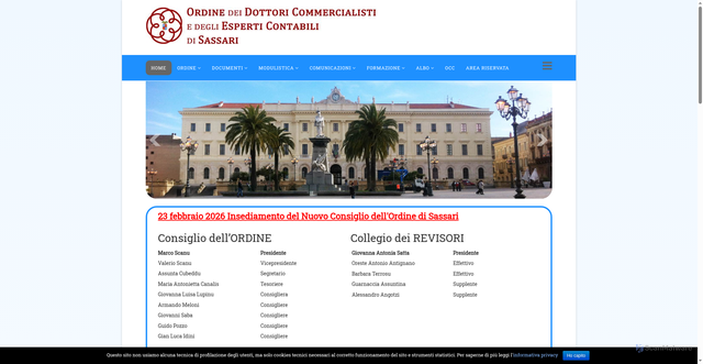 Security scan screenshot of https://www.commercialistisassari.it