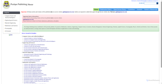 Security scan screenshot of ebs.in