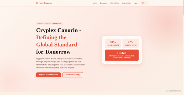 Security scan screenshot of https://cryplexcanorintrade.com/