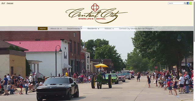 Security scan screenshot of https://www.centralcityia.gov/