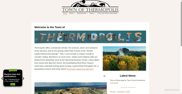 Security scan screenshot of https://thermopoliswy.gov/