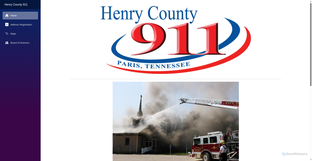 Security scan screenshot of https://henryco911tn.gov/