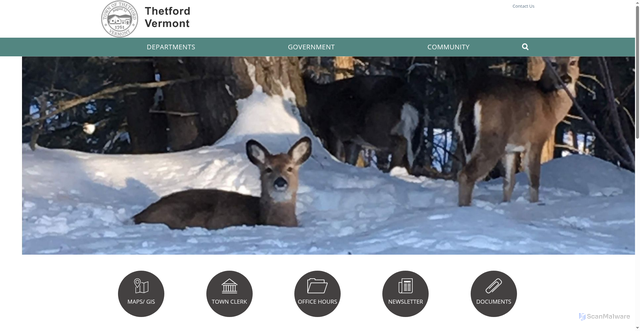 Security scan screenshot of https://www.thetfordvt.gov/