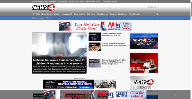 Security scan screenshot of https://wtvy.com