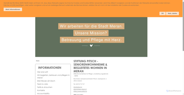 Security scan screenshot of https://www.pitsch.it