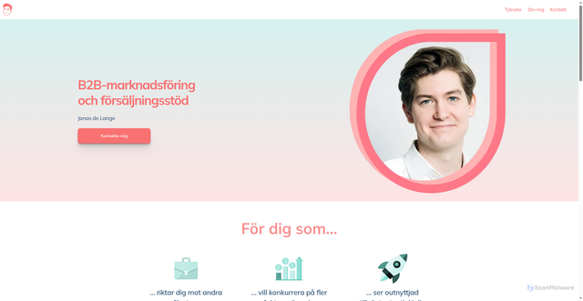 Security scan screenshot of https://delange.se