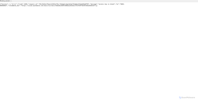 Security scan screenshot of https://sf16-short-va.bytedapm.com/
