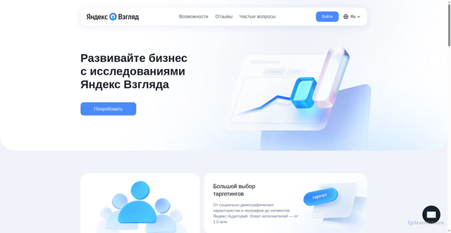Security scan screenshot of https://surveys.yandex.ru