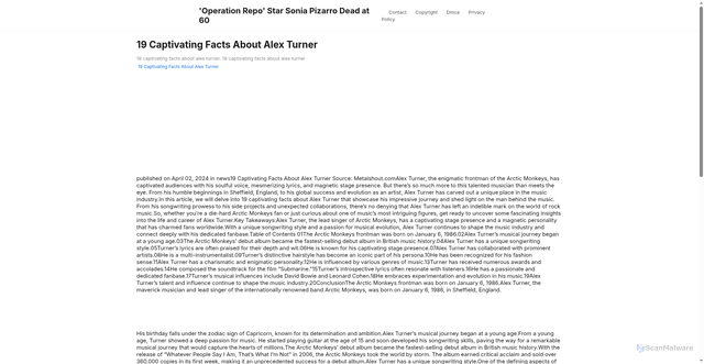 Security scan screenshot of https://zonainspiratifstories-dph4djh8zu08.edgeone.app/19-captivating-facts-about-alex-turner.html