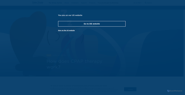 Security scan screenshot of https://www.fphcare.com/us/my-sleep-apnea/treatment/articles/how-does-cpap-work/