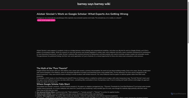 Security scan screenshot of https://nusadigitalflow-dptj67vhrte8.edgeone.app/alistair-sinclair-google-scholar.html