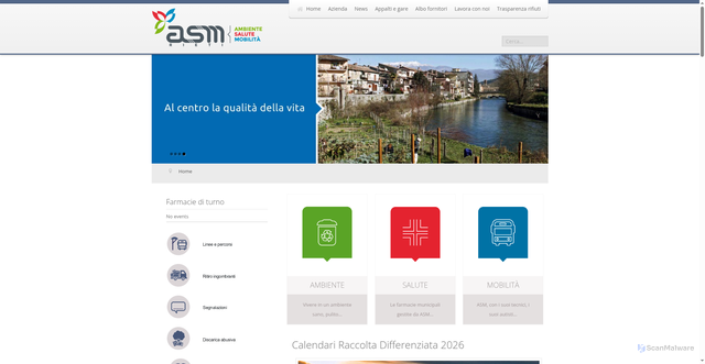 Security scan screenshot of https://www.asmrieti.it/