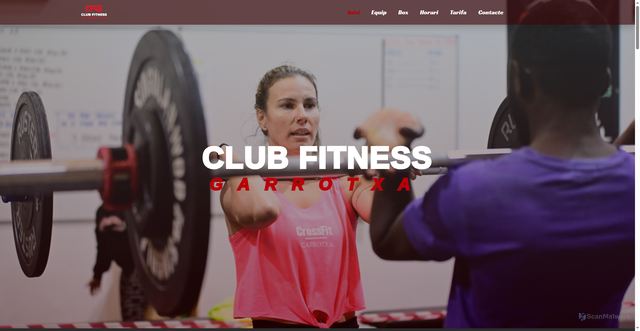 Security scan screenshot of https://clubfitnessgarrotxa.com