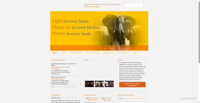 Security scan screenshot of https://elephantenergy.org