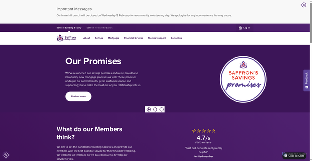 Security scan screenshot of https://saffronbs.co.uk