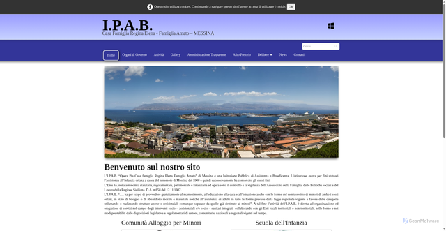 Security scan screenshot of https://www.casafamigliareginaelenafa.it