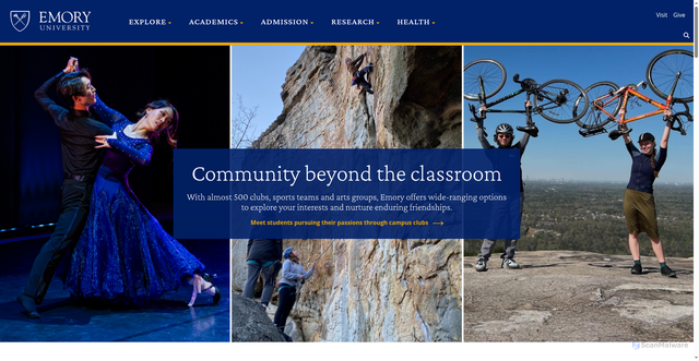 Security scan screenshot of https://www.emory.edu/home/index.html?p=11993