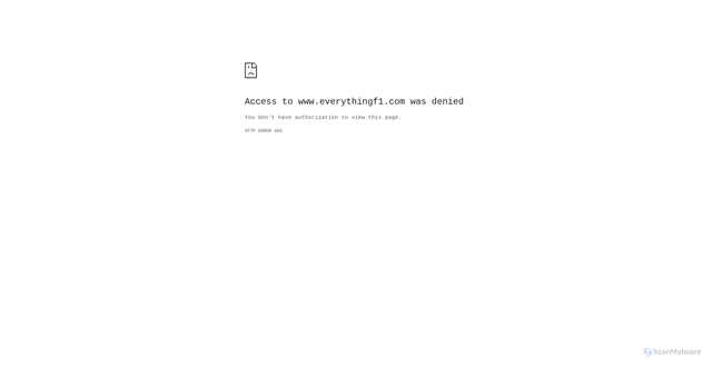 Security scan screenshot of https://www.everythingf1.com/