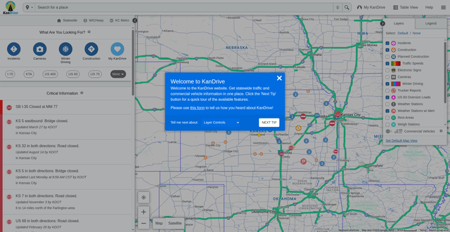 Security scan screenshot of https://www.kandrive.gov/