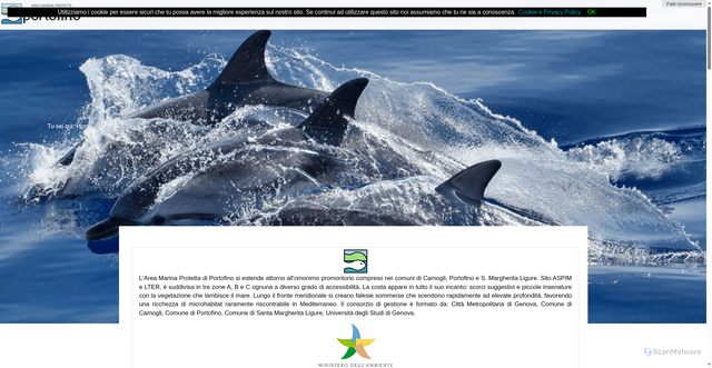 Security scan screenshot of https://www.portofinoamp.it/