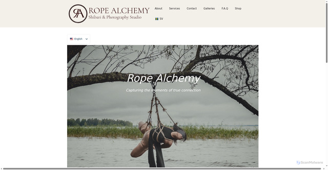 Security scan screenshot of https://ropealchemy.se