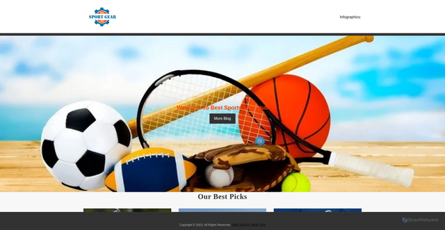 Security scan screenshot of https://bestsportsgearhub.com