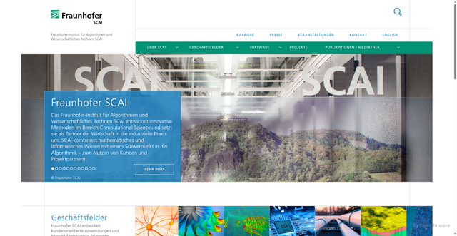 Security scan screenshot of https://www.scai.fraunhofer.de/