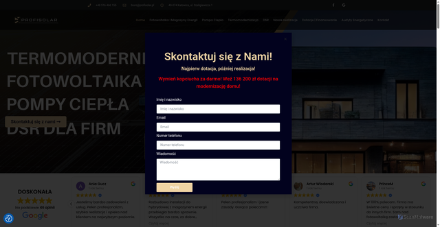 Security scan screenshot of https://profisolar.pl