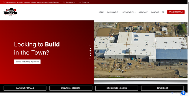Security scan screenshot of https://townofbatavia.gov/
