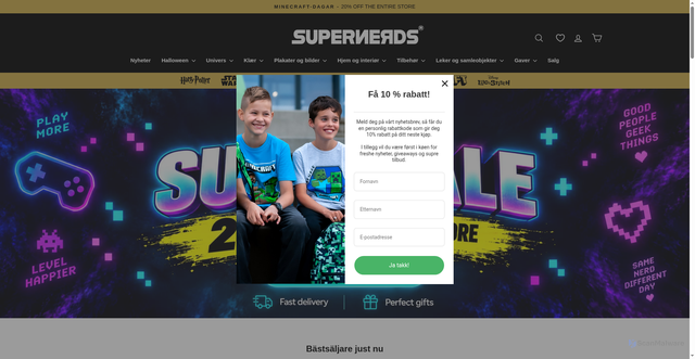 Security scan screenshot of https://supernerds.se