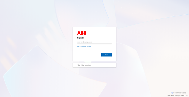 Security scan screenshot of https://abb-my.sharepoint.com