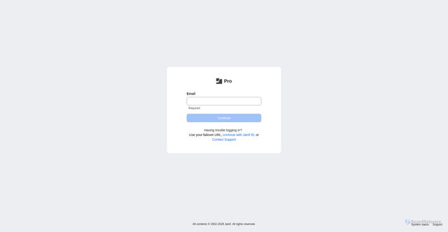 Security scan screenshot of https://bezosacademy.jamfcloud.com