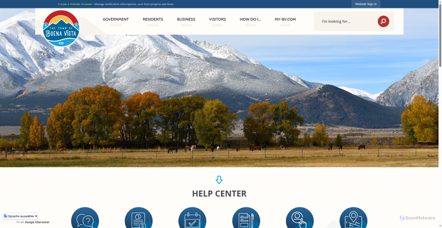 Security scan screenshot of https://buenavistaco.gov/
