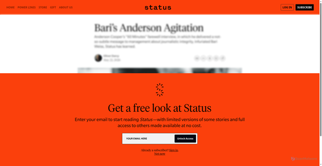 Security scan screenshot of https://www.status.news/p/anderson-cooper-bari-weiss-60-minutes-farewell