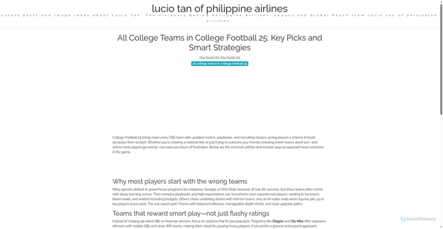 Security scan screenshot of https://urbandailyverse-dpi45pewyddw.edgeone.app/all-college-teams-in-college-football-25.html