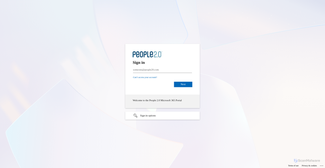 Security scan screenshot of https://people20eur-my.sharepoint.com