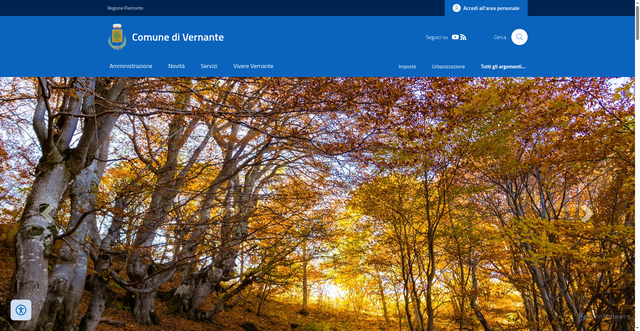 Security scan screenshot of https://www.comune.vernante.cn.it