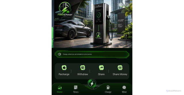 Security scan screenshot of http://flashchargemys.net/