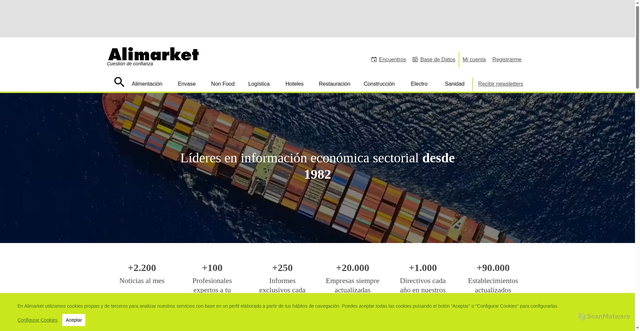 Security scan screenshot of https://alimarket.es