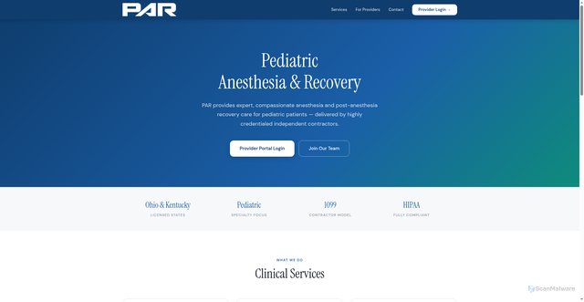 Security scan screenshot of https://pediatricanesthesia-recovery.com/