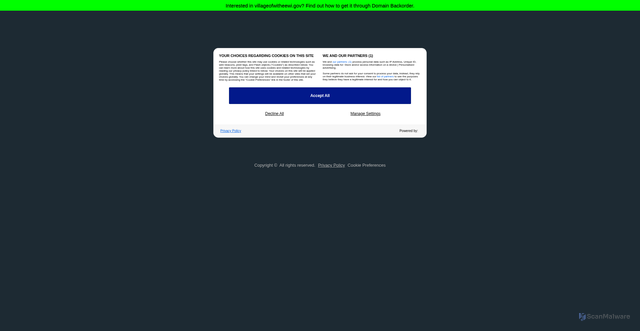 Security scan screenshot of https://villageofwitheewi.gov/