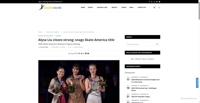 Security scan screenshot of https://www.goldenskate.com/alysa-liu-closes-strong-snags-skate-america-title/