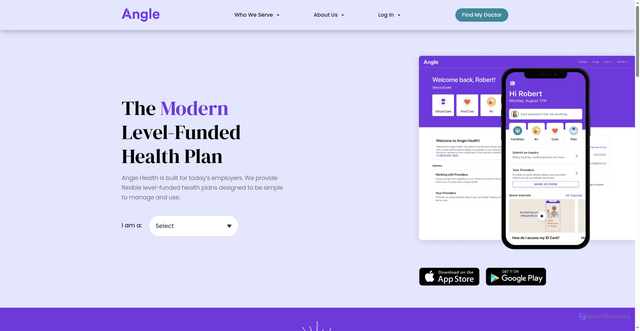 Security scan screenshot of https://anglehealth.com