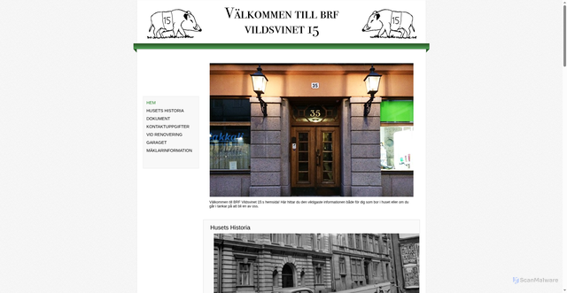 Security scan screenshot of https://vildsvinet15.se