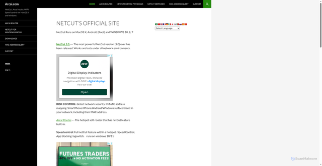 Security scan screenshot of https://www.arcai.com
