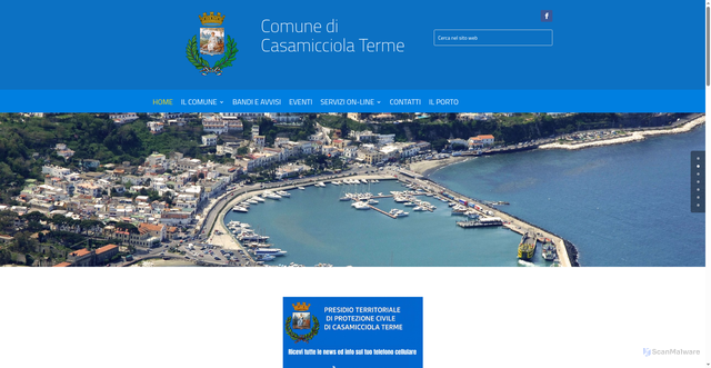 Security scan screenshot of https://www.comune.casamicciolaterme.na.it/