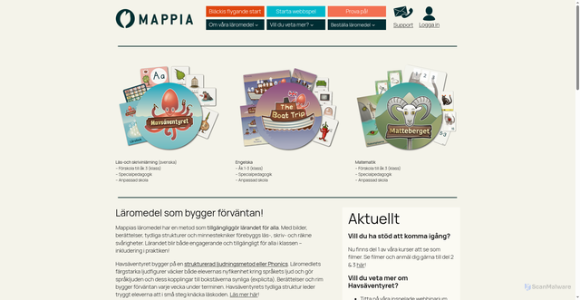 Security scan screenshot of https://mappia.se