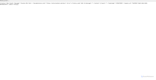 Security scan screenshot of https://search.unbxdapi.com