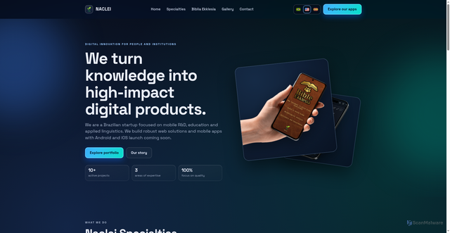 Security scan screenshot of https://naclei.com/