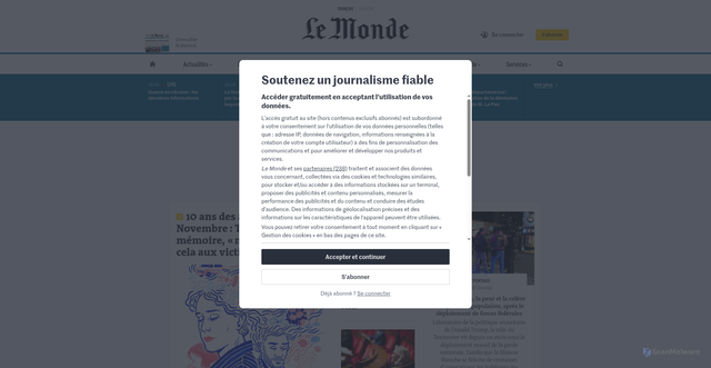 Security scan screenshot of https://vinci-peageimpaye.com/as.php